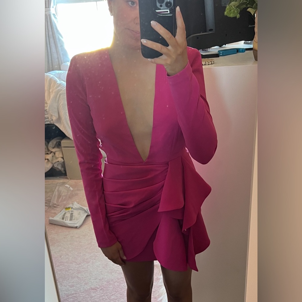 Pink cocktail dress from revolve